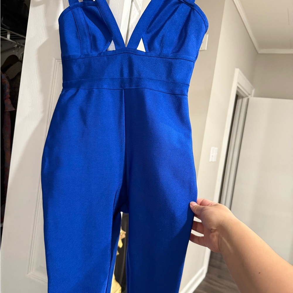 Fashion Nova Vibrant Blue Kids Jumpsuit